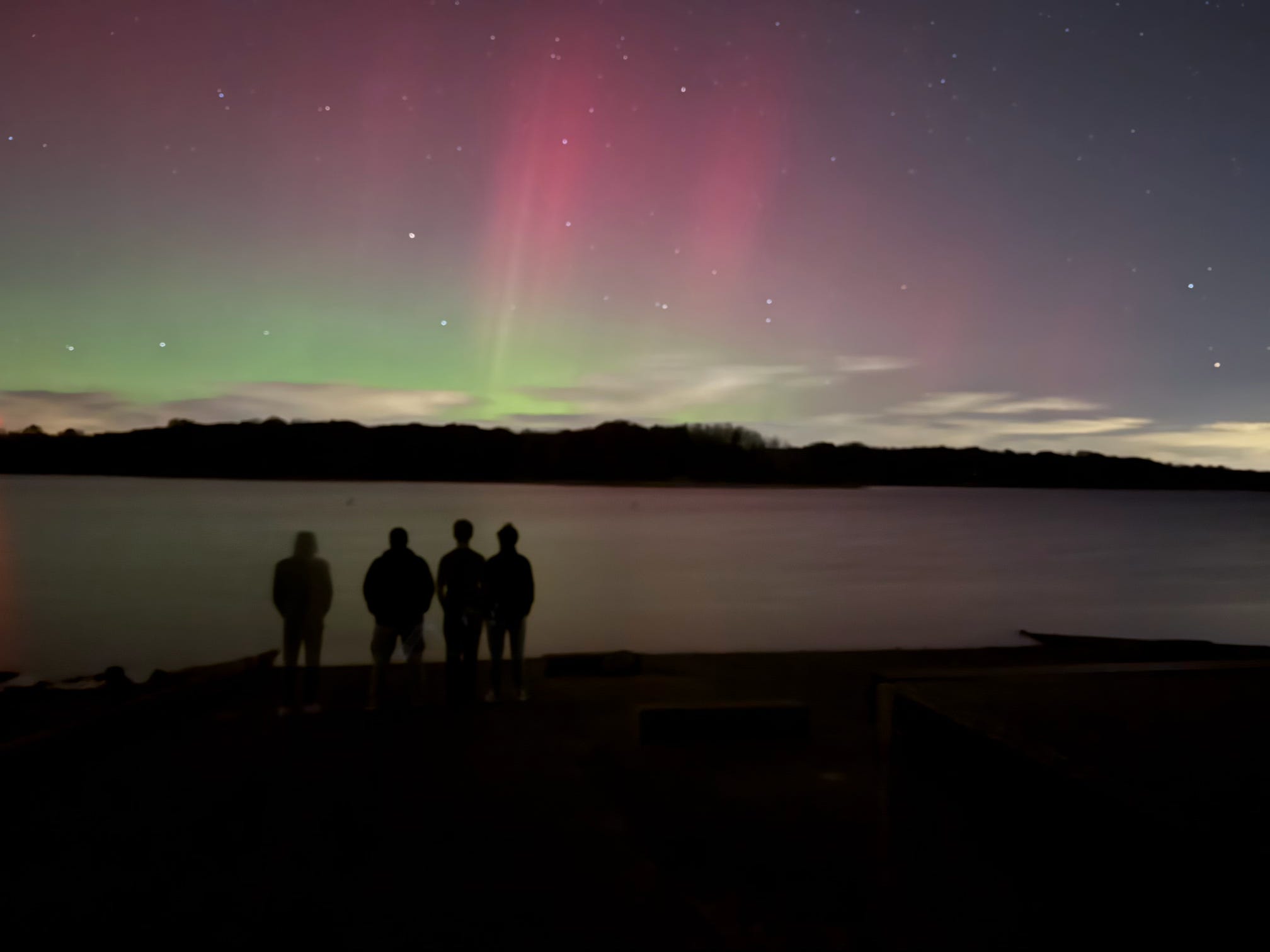 Phi Deuteron brothers watching the northern lights together