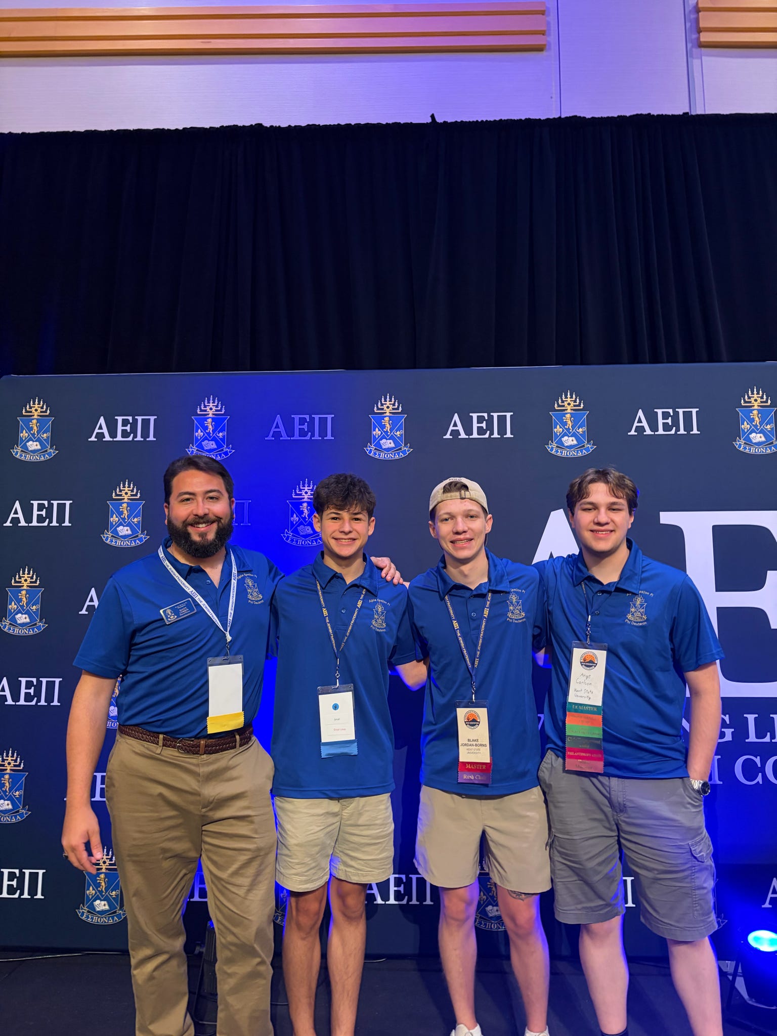 Phi Deuteron delegates at an Alpha Epsilon Pi convention